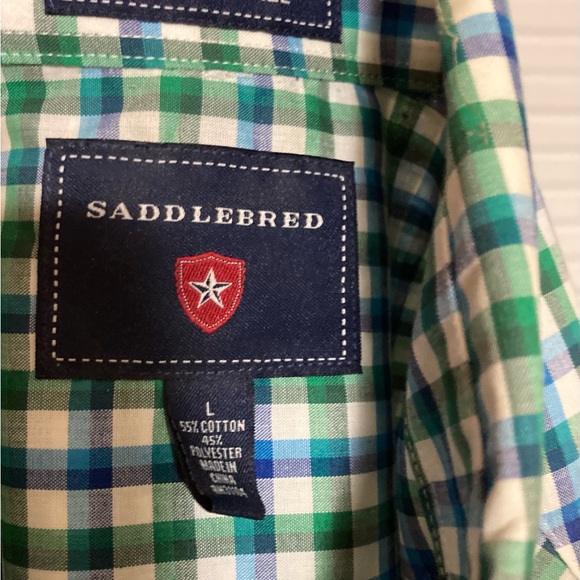EC Saddlebred Men’s Wrinkle Free Shirt Size Large - Picture 4 of 6